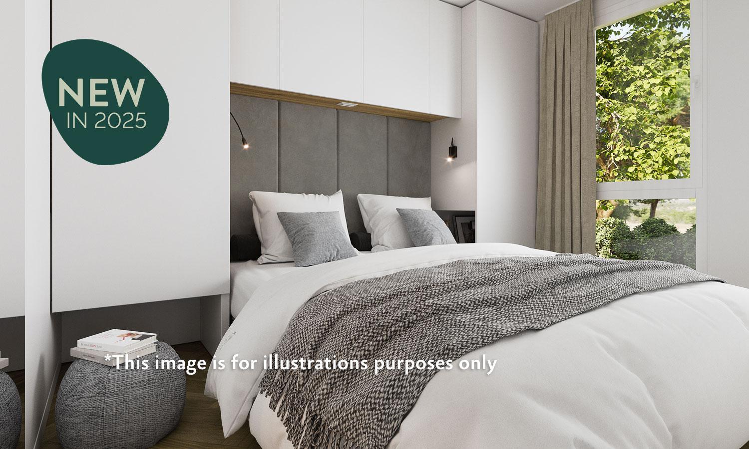 Aminess Style Glamping Villas & Holiday Homes Atea نجيفيش الغرفة الصورة Artist's Impression of a bedroom at the new building